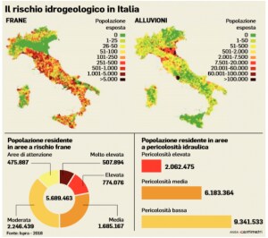 mappa rischio idrogeologico Italia